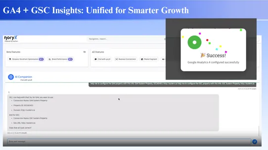 noryX: AI growth automation screenshot