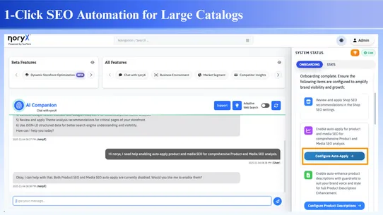 noryX: AI growth automation screenshot
