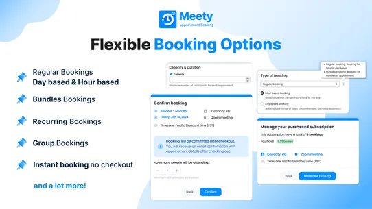 Appointment Booking App: Meety screenshot