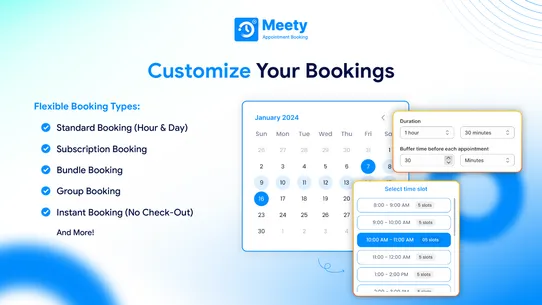 Meety: Appointment Booking App screenshot