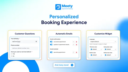 Appointment Booking App: Meety screenshot