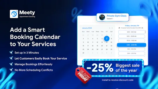 Meety: Appointment Booking App screenshot