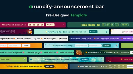 Anuncify ‑ Announcement Bar screenshot