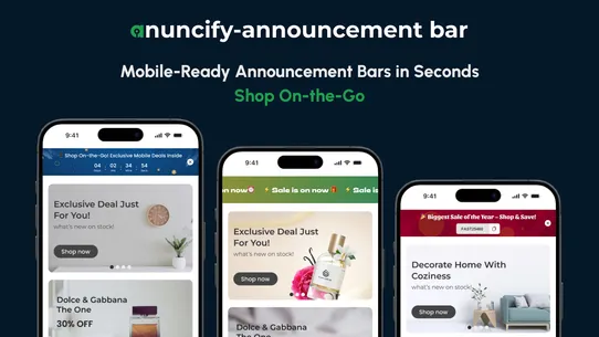 Anuncify ‑ Announcement Bar screenshot