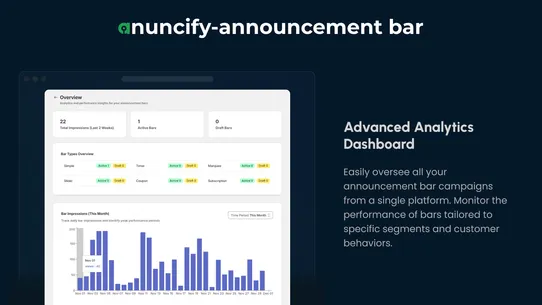 Anuncify ‑ Announcement Bar screenshot