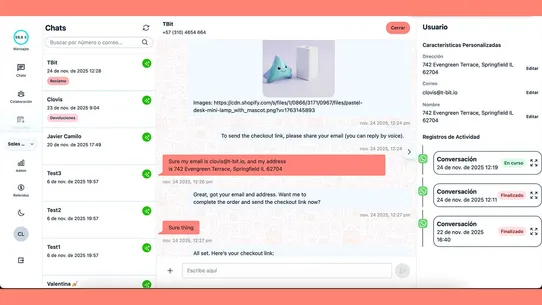 TBit ‑ Whatsapp &amp; Instagram screenshot