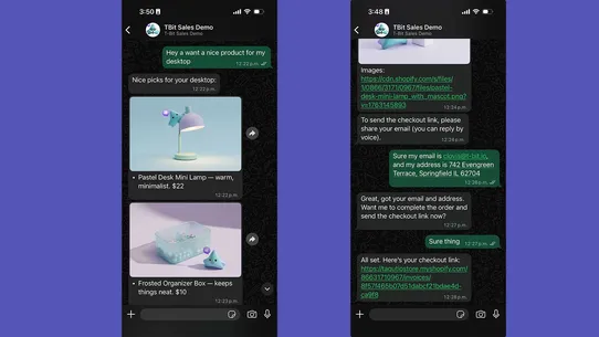 TBit ‑ Whatsapp &amp; Instagram screenshot