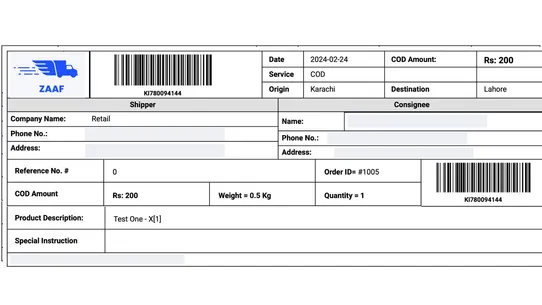 ZAAF Logistics screenshot