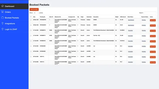 ZAAF Logistics screenshot