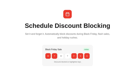 DCB ‑ Discount Code Blocker screenshot