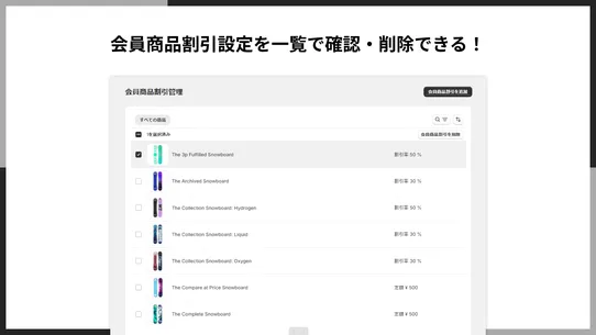 シンプル会員初回商品割引｜お手軽初回ログイン商品セール設定 screenshot