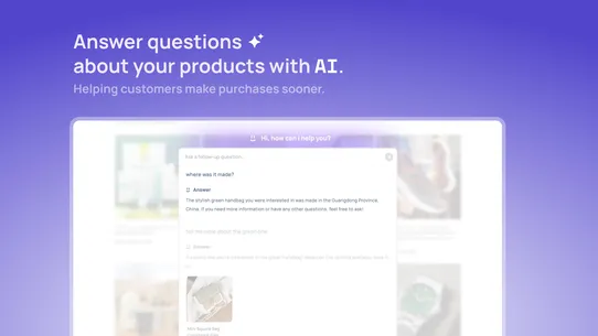 Angle: AI Product Finder &amp; FAQ screenshot