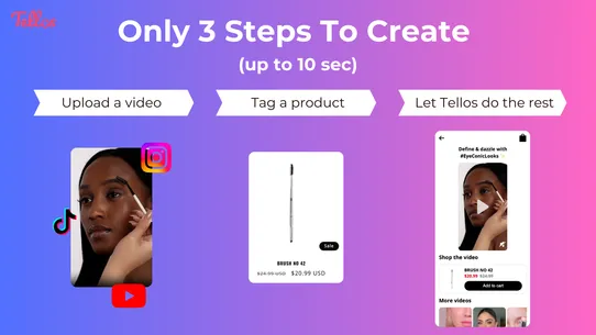 Tellos Video Landing Pages screenshot