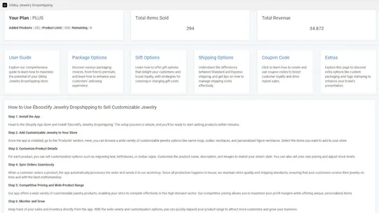 Gildsy Jewelry Dropshipping screenshot