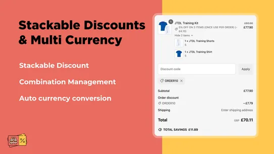 JTDL: Bundles &amp; Discounts screenshot