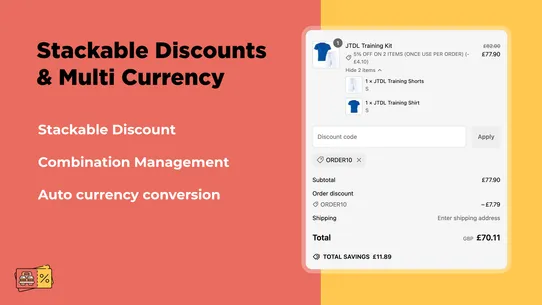 JTDL: Bundles &amp; Discounts screenshot