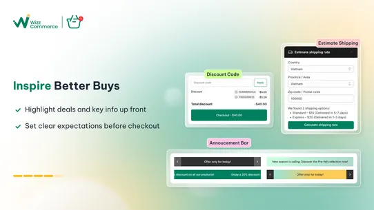 Snap Cart Drawer Progress Bar screenshot
