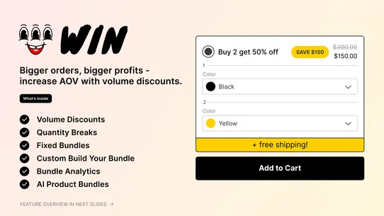 WIN Volume Discounts &amp; Bundles screenshot