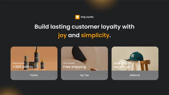 Zing Loyalty Rewards Referrals screenshot
