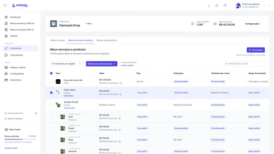 Notasy ‑ Notas Fiscais screenshot