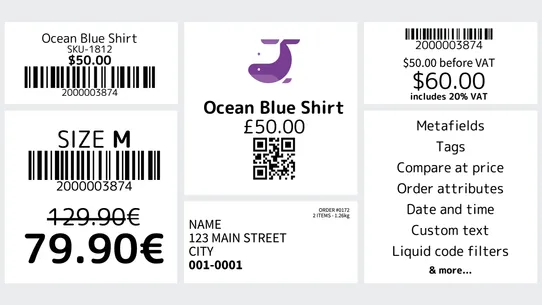 Multi‑Label Barcodes screenshot