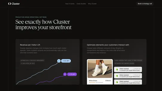Cluster screenshot