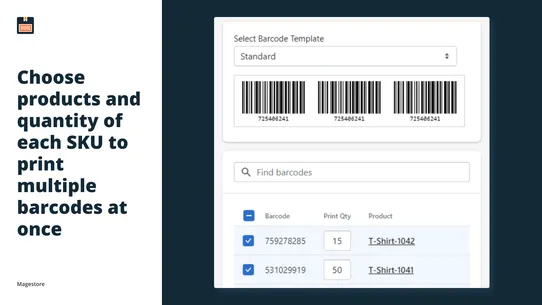 Magestore Barcode Generator screenshot