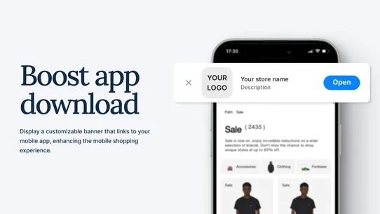 Mobile App Banner ‑ Shoppy screenshot