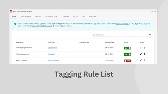 AOD Auto Tags Customer &amp; Order screenshot