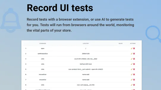 TestingBot ‑ Store Monitoring screenshot