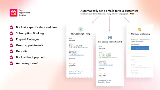 Easy Appointment Booking App screenshot