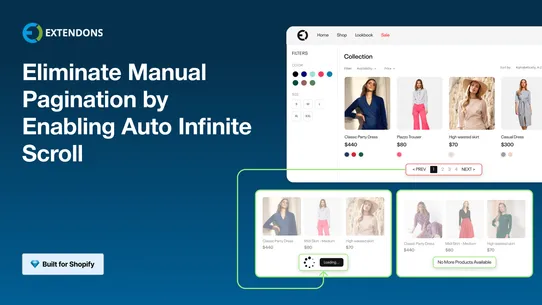 Ex Infinite Scroll to Top screenshot