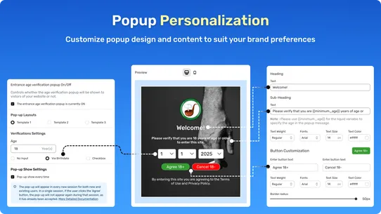AVP ‑ Age Verification Popup screenshot