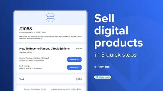 Digital Downloads ‑ Filemonk screenshot