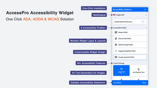 AccessPro Accessibility Widget screenshot