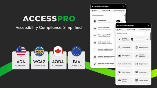 AccessPro Accessibility Widget screenshot