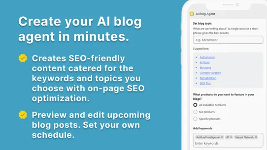 AI Blog Agent | SEO Auto Blog screenshot