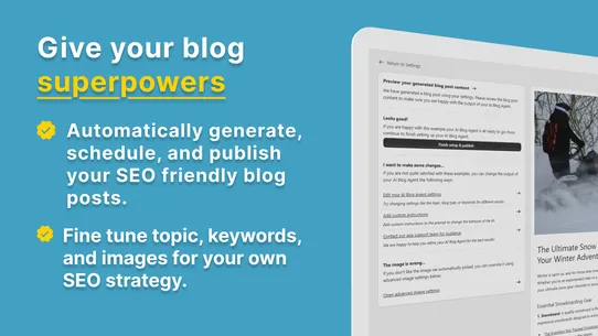 AI Blog Agent | SEO Auto Blog screenshot