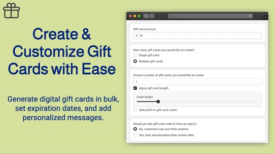 Giftly Easy Gift Cards Creator screenshot