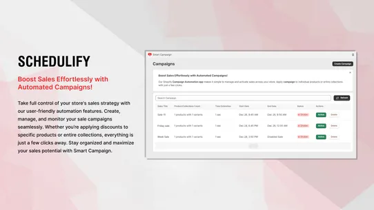 Schedulify ‑ Automate sales screenshot