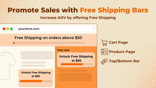 Hoppy: Free Shipping Bar screenshot