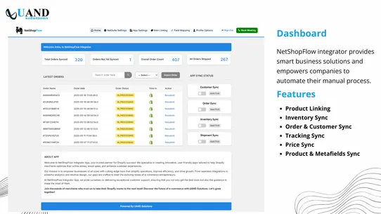 NetShopFlow NetSuite Connector screenshot