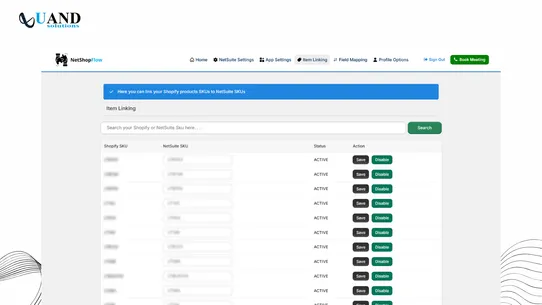 NetShopFlow NetSuite Connector screenshot