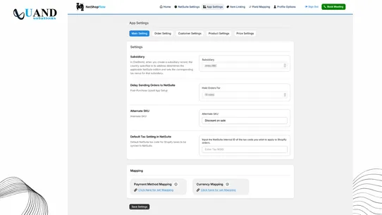 NetShopFlow NetSuite Connector screenshot