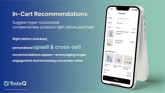 TasteQ Product Recommendations screenshot