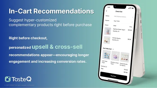 TasteQ Product Recommendations screenshot