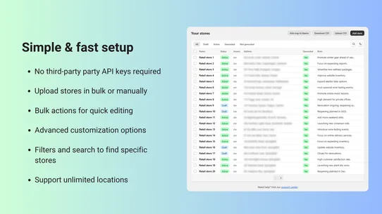 Mapstore ‑ Store Locator screenshot