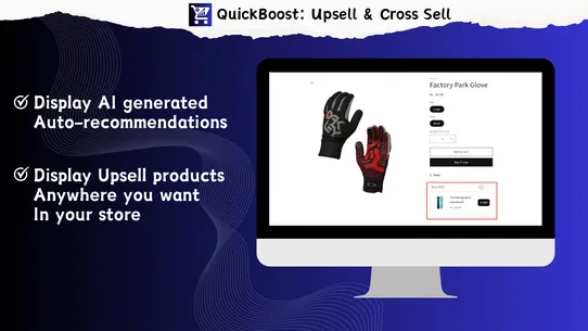 QBoost: Upsell &amp; Cross Sell screenshot