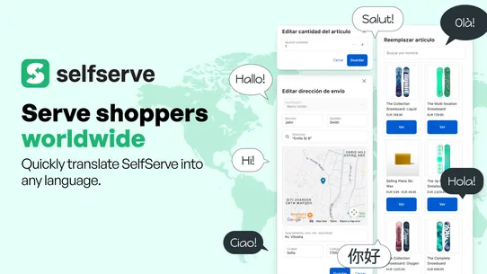 SelfServe Order Editing+Upsell screenshot