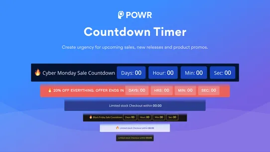 FOMO+ Countdown Timer Bar screenshot